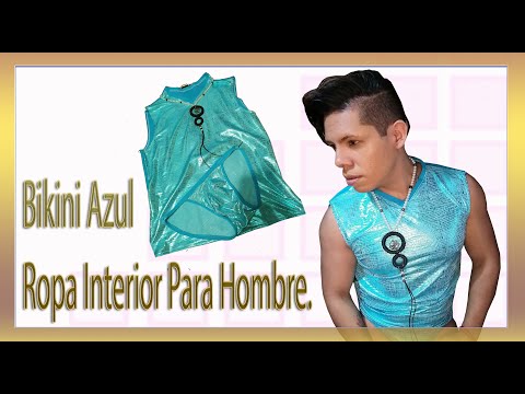Bikini Azul Ropa Interior Para Hombre.