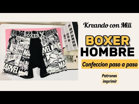 BOXER HOMBRE – CONFECCIÓN FACIL (PATRONES IMPRIMIR) | COSTURA DIY