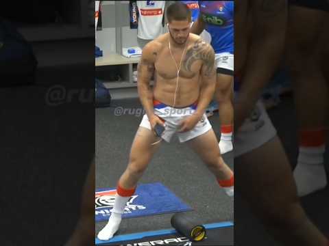 Handsome rugby player