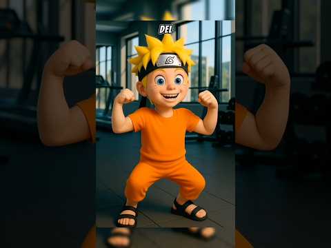 Naruto participa en el concurso del más musculoso del mundo #IA #dibujos #naruto