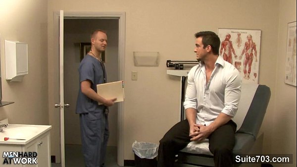 Hot gay gets ass inspected by doctor9 min