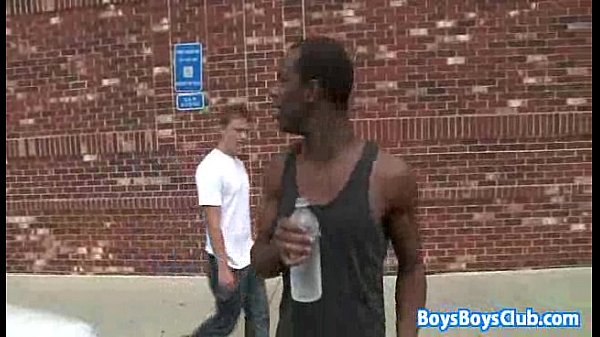 Huge black stud breeding white gay muscular guy 345 min