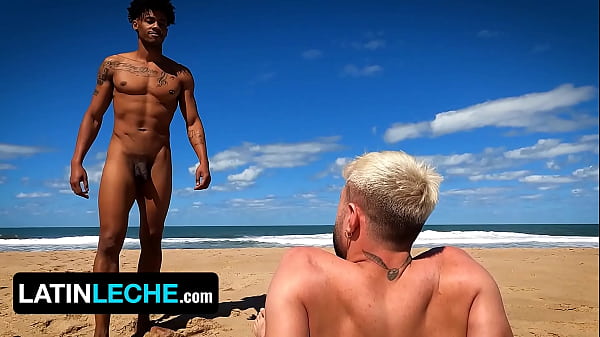 After Fucking His Gay Friend, Straight Dude Plows a Black Stud at the Beach17 min